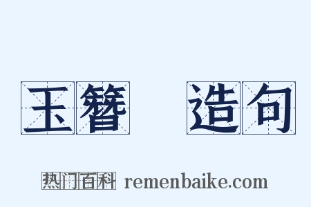 玉簪記造句是什么意思的图片